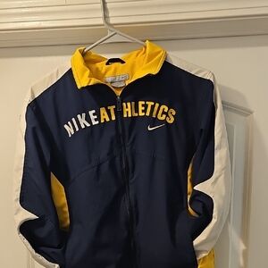 Nike Athletics Navy and Yellow Track Jacket